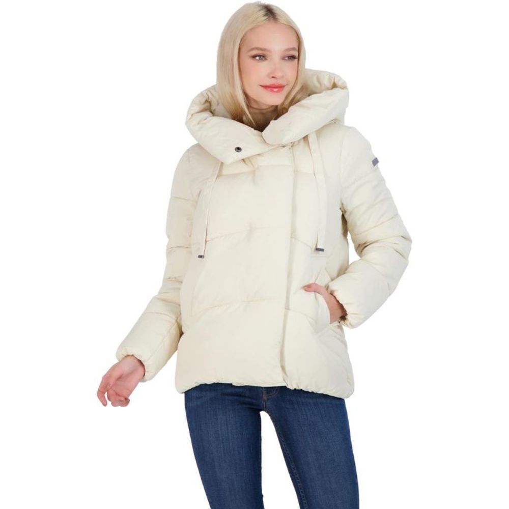 BCBGMAXAZRIA Women’s Quilted Winter Puffer Coat with Oversized Hood NWT